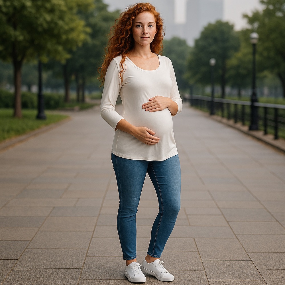 Storq Maternity Base Layer Long Sleeve‎ Top Soft Size 5/XL Postpartum Pregnancy